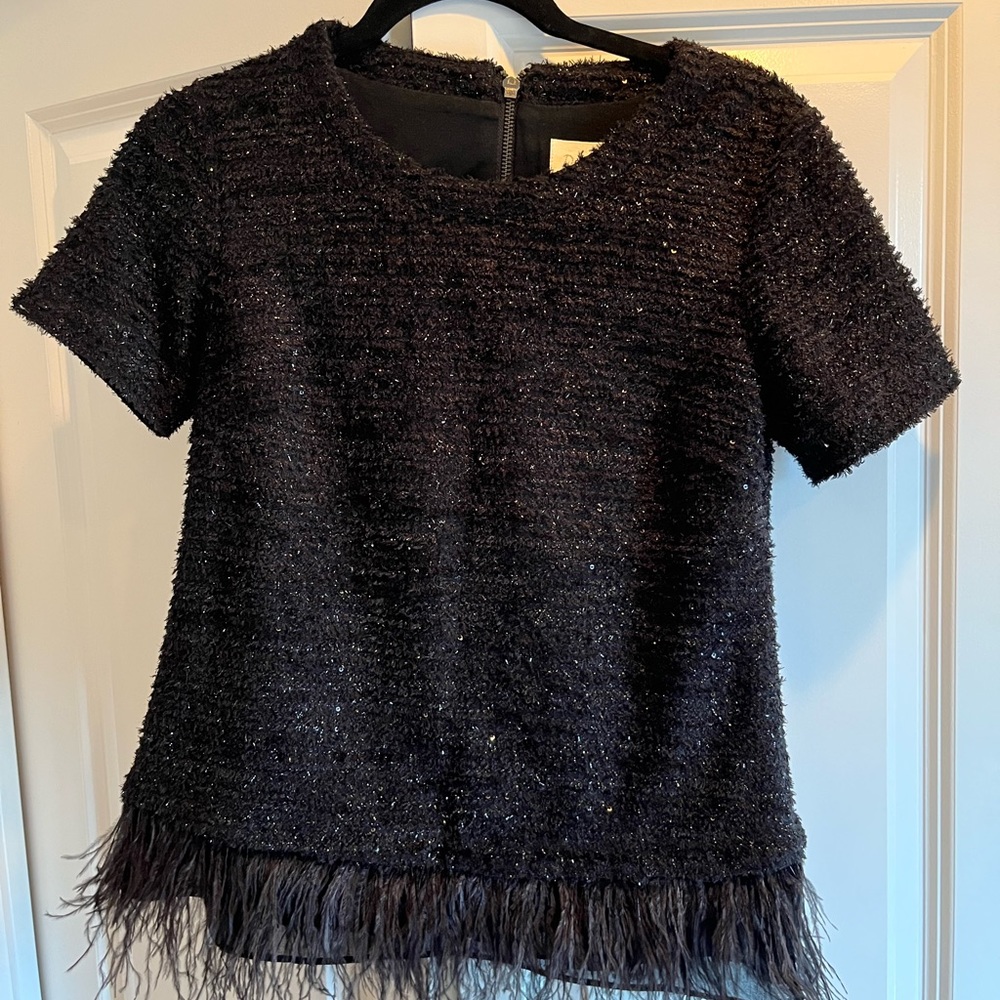 Black textured top